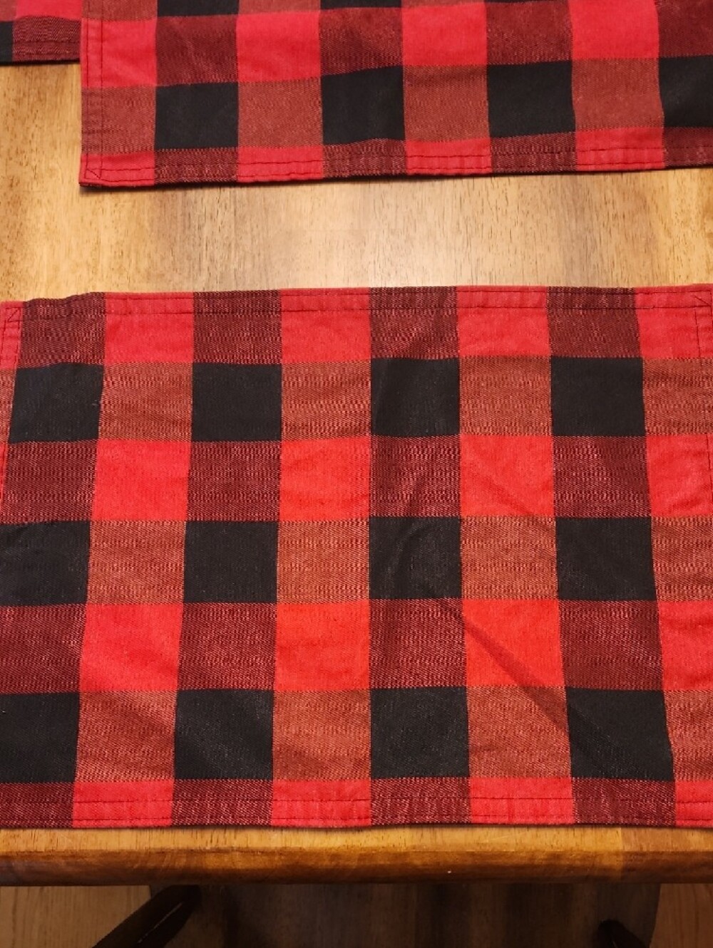 Red & Black Buffalo Check Placemat Set - Picture 3 of 3